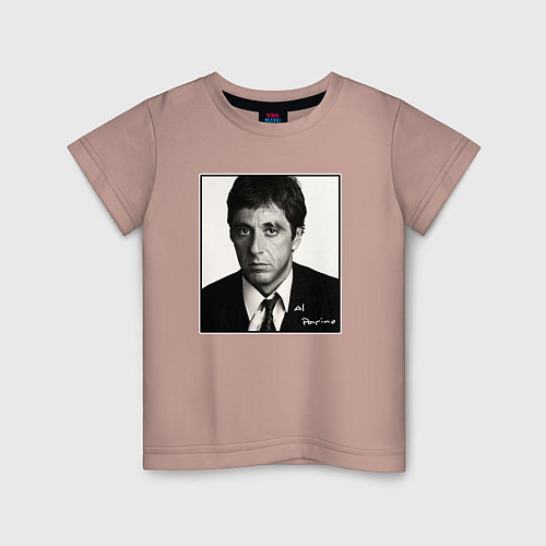 Детская футболка Аль Пачино Al Pacino / Пыльно-розовый – фото 1