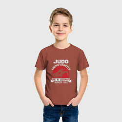 Футболка хлопковая детская Judo Weapon, цвет: кирпичный — фото 2