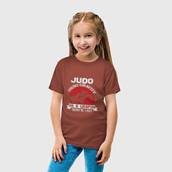 Футболка хлопковая детская Judo Weapon, цвет: кирпичный — фото 2