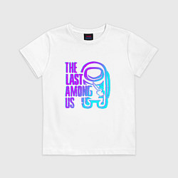 Футболка хлопковая детская AMONG US NEON STYLE, цвет: белый