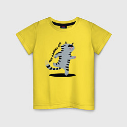 Футболка хлопковая детская Беги, Васька, беги!, цвет: желтый