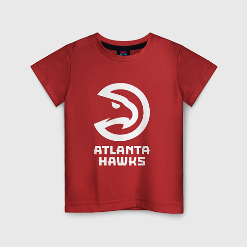 Детская футболка Атланта Хокс, Atlanta Hawks / Красный – фото 1