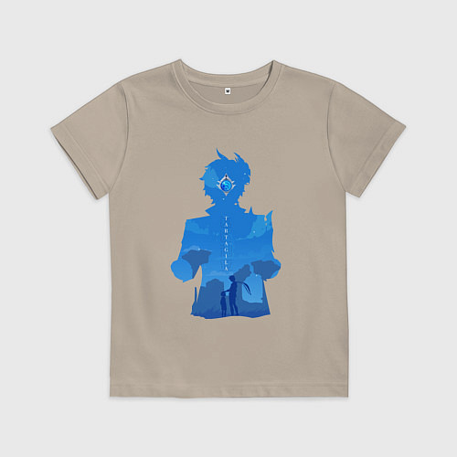 Детская футболка Чайльд Тарталья Tartaglia / Миндальный – фото 1