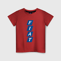 Футболка хлопковая детская FIAT LOGO, цвет: красный