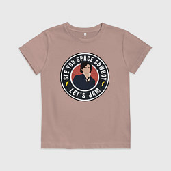 Футболка хлопковая детская Cowboy Bebop costume, цвет: пыльно-розовый