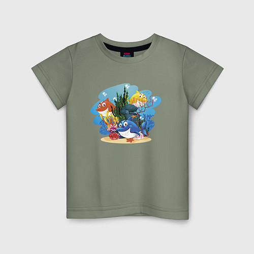 Детская футболка Три весёлых подружки / Авокадо – фото 1