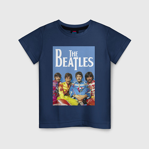 Детская футболка The Beatles - world legend! / Тёмно-синий – фото 1