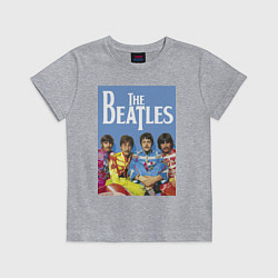 Футболка хлопковая детская The Beatles - world legend!, цвет: меланж