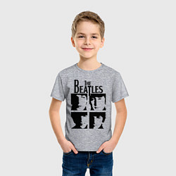 Футболка хлопковая детская The Beatles - legendary group!, цвет: меланж — фото 2