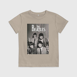 Футболка хлопковая детская Легендарные музыканты, цвет: миндальный