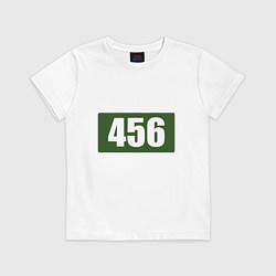 Футболка хлопковая детская Player 456, цвет: белый