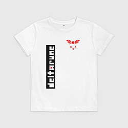 Футболка хлопковая детская Deltarune Дельтарун, цвет: белый