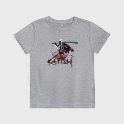 Футболка хлопковая детская Кенши Самурай, цвет: меланж