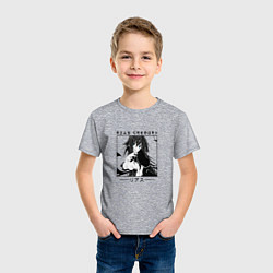 Футболка хлопковая детская Старшая школа DxD, Риас Гремори, цвет: меланж — фото 2