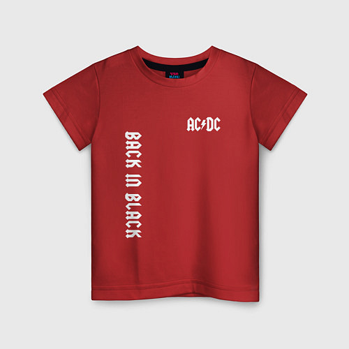 Детская футболка ACDC Рок / Красный – фото 1