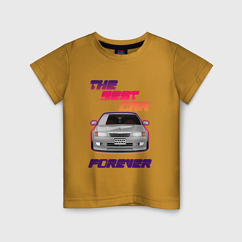 Детская футболка Nissan Maxima / Горчичный – фото 1