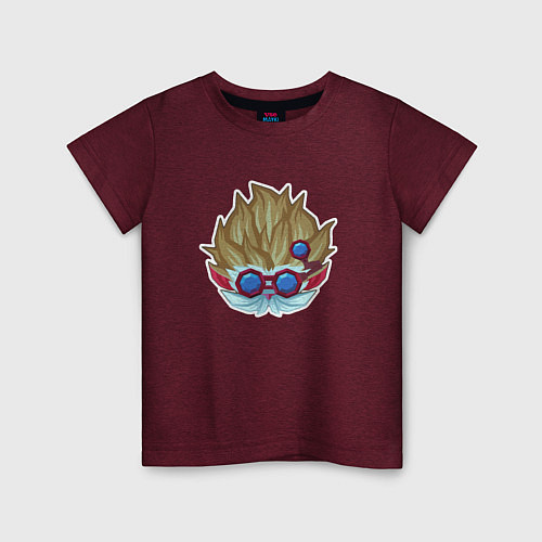 Детская футболка MINI GUIA DE HEIMERDINGER / Меланж-бордовый – фото 1