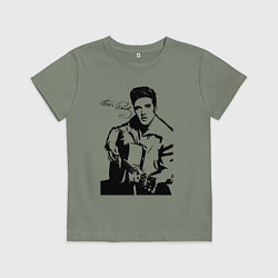 Футболка хлопковая детская Elvis, цвет: авокадо