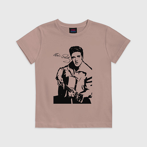 Детская футболка Elvis / Пыльно-розовый – фото 1