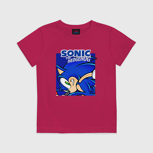 Детская футболка Sonic Adventure Sonic / Маджента – фото 1