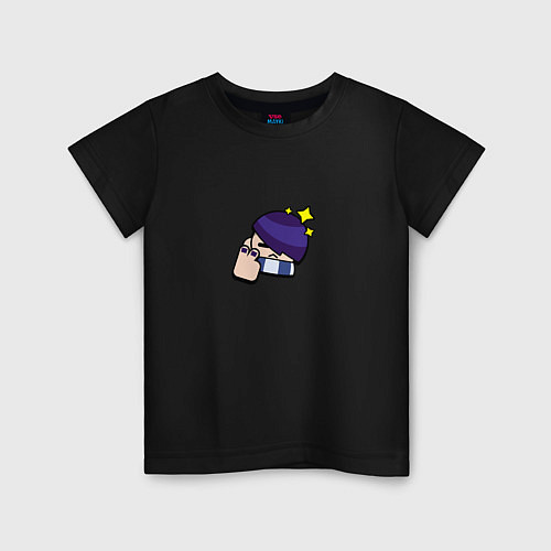 Детская футболка Особый значок на Эдгара Пины Бравл Старс Brawl Sta / Черный – фото 1