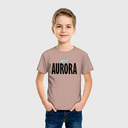 Футболка хлопковая детская Unreal Aurora, цвет: пыльно-розовый — фото 2