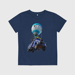 Футболка хлопковая детская Боевой автобус, цвет: тёмно-синий