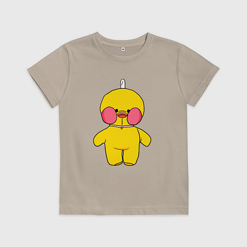 Детская футболка Уточка Lalafanfan Лалафанфан / Миндальный – фото 1
