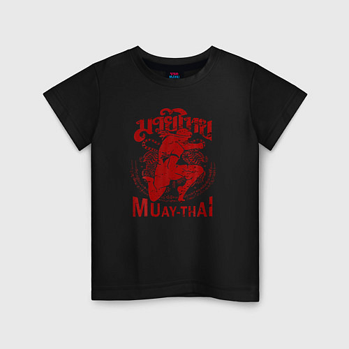 Детская футболка Muay Thai Thailand / Черный – фото 1