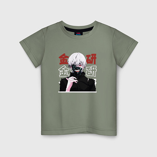 Детская футболка Токийский гуль Tokyo Ghoul, Ken Kaneki Канеки Кен / Авокадо – фото 1