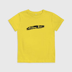 Футболка хлопковая детская Grunge Big Logo Cobra Kai, цвет: желтый