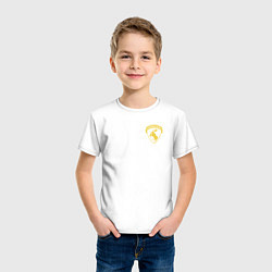 Футболка хлопковая детская VOLVO Логотип, цвет: белый — фото 2