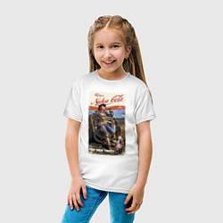 Футболка хлопковая детская Nuka Cola - raid your first!, цвет: белый — фото 2