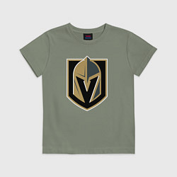 Футболка хлопковая детская Vegas Golden Knights , Вегас Голден Найтс, цвет: авокадо