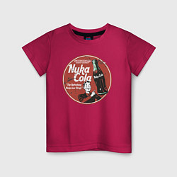 Футболка хлопковая детская Nuka Cola Ice Cold Retro, цвет: маджента
