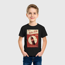 Футболка хлопковая детская Fallout Nuka Cola Poster Pop art, цвет: черный — фото 2