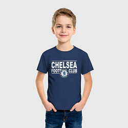 Футболка хлопковая детская Chelsea Football Club Челси, цвет: тёмно-синий — фото 2