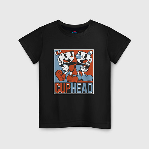 Детская футболка Cuphead and Mugman Show / Черный – фото 1