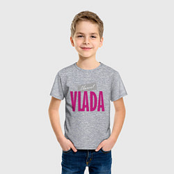 Футболка хлопковая детская Unreal Vlada, цвет: меланж — фото 2