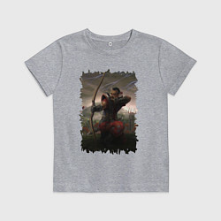 Футболка хлопковая детская Король Миртаны, цвет: меланж