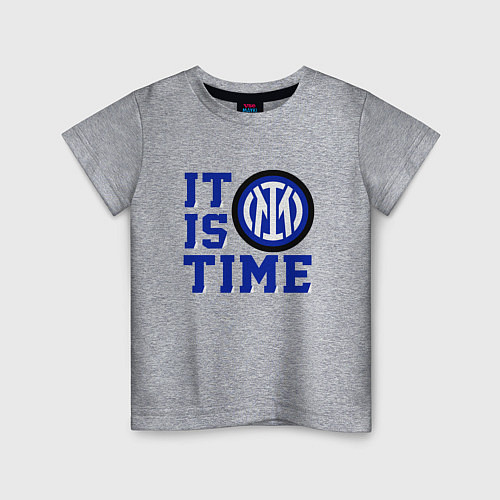 Детская футболка It is Inter time / Меланж – фото 1