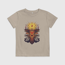 Футболка хлопковая детская Новое просветление, цвет: миндальный