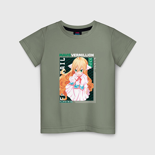 Детская футболка Fairy Tail, Мавис Вермиллион / Авокадо – фото 1