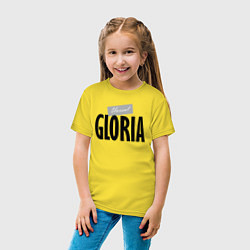 Футболка хлопковая детская Unreal Gloria, цвет: желтый — фото 2
