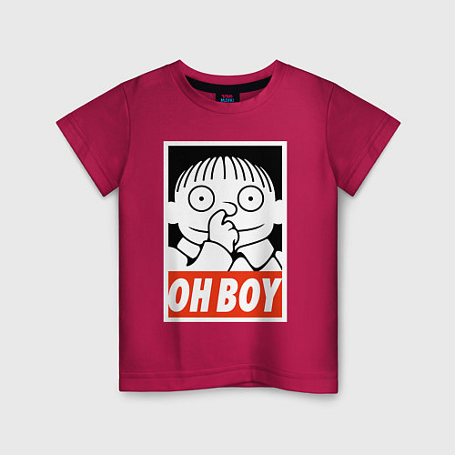 Детская футболка СИМПСОНЫ РАЛЬФ OH BOY / Маджента – фото 1