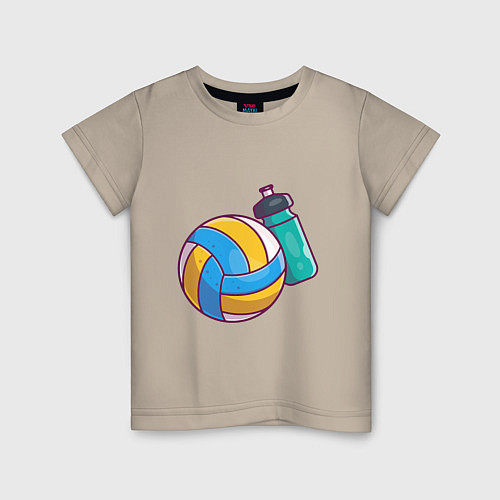 Детская футболка Ball & Water / Миндальный – фото 1