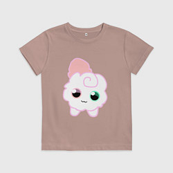 Футболка хлопковая детская Toca Kitchen котик, цвет: пыльно-розовый