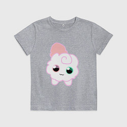 Футболка хлопковая детская Toca Kitchen котик, цвет: меланж