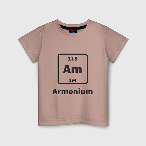 Детская футболка Armenium / Пыльно-розовый – фото 1