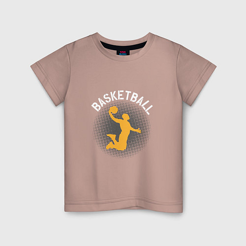 Детская футболка Basketball Dunk / Пыльно-розовый – фото 1